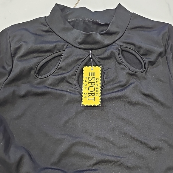 Maxi Black Long Sleeve Dress - Picture 2 of 3